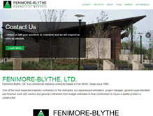 Tablet Screenshot of fenimoreblythe.com